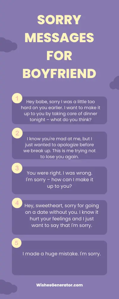 50 Sorry Messages For Boyfriend Apology Messages For Him 3201